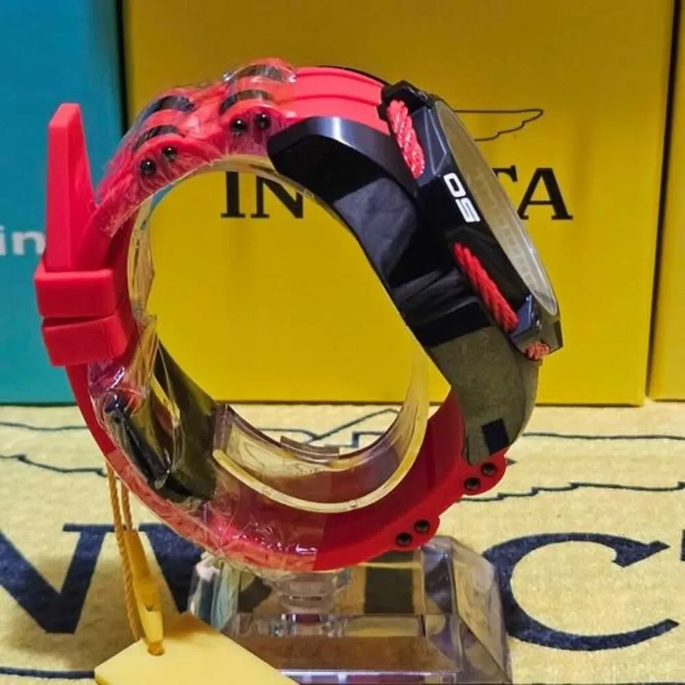 Invicta Bolt Chronograph Red & Black Watch – Men’s 52mm